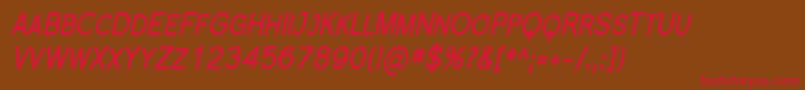 Florsn27 Font – Red Fonts on Brown Background
