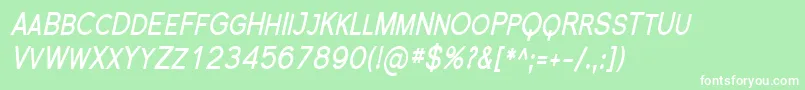 Florsn27 Font – White Fonts on Green Background