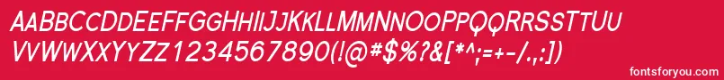 Florsn27 Font – White Fonts on Red Background