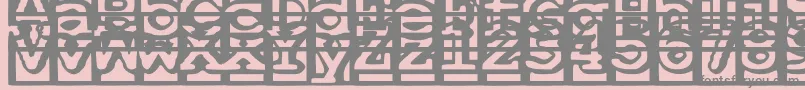 Шрифт OneAndAHalfFeetUnder – серые шрифты на розовом фоне