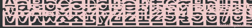 OneAndAHalfFeetUnder Font – Pink Fonts on Black Background