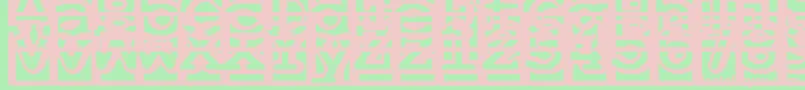 OneAndAHalfFeetUnder Font – Pink Fonts on Green Background