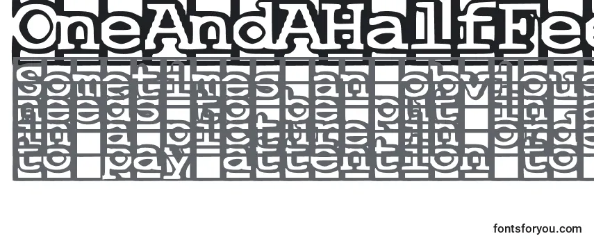 Review of the OneAndAHalfFeetUnder Font