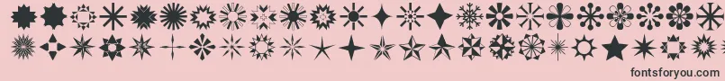 Starsone Font – Black Fonts on Pink Background