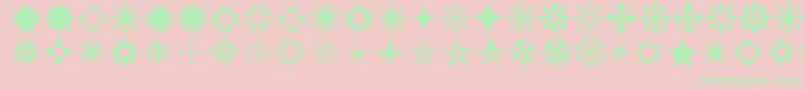 Starsone Font – Green Fonts on Pink Background