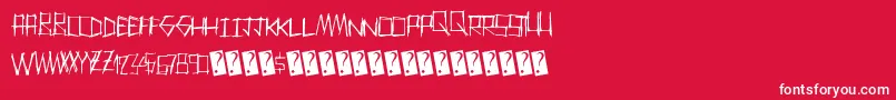 Thrashparty Font – White Fonts on Red Background