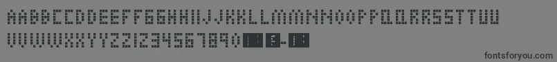 AlienInvasion Font – Black Fonts on Gray Background