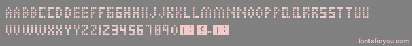 AlienInvasion Font – Pink Fonts on Gray Background