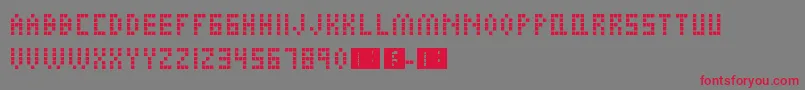 AlienInvasion Font – Red Fonts on Gray Background