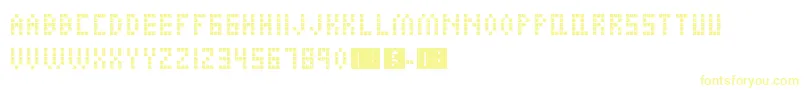 AlienInvasion Font – Yellow Fonts on White Background