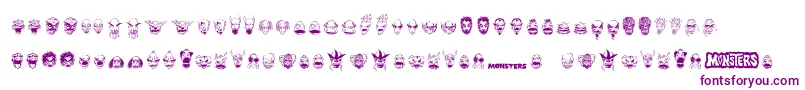 MonstersAmongUsDingbats Font – Purple Fonts