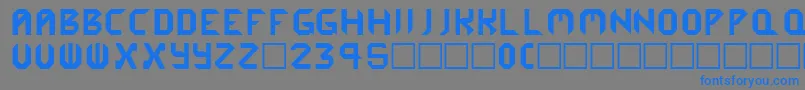 Cybergenics Font – Blue Fonts on Gray Background