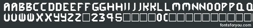 Cybergenics-Schriftart – Weiße Schriften