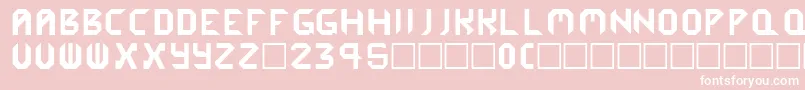 Cybergenics Font – White Fonts on Pink Background
