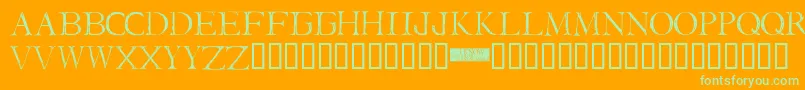 IStillKnow Font – Green Fonts on Orange Background