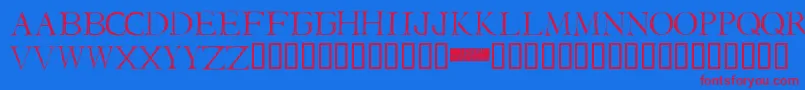 Шрифт IStillKnow – красные шрифты на синем фоне