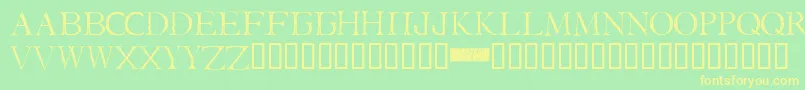 IStillKnow Font – Yellow Fonts on Green Background