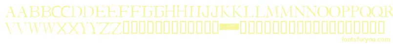 Шрифт IStillKnow – жёлтые шрифты