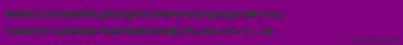 Stuntcroft Font – Black Fonts on Purple Background