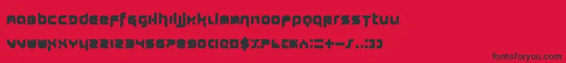 Stuntcroft Font – Black Fonts on Red Background