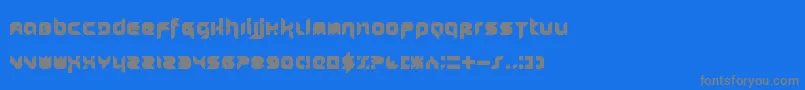 Stuntcroft Font – Gray Fonts on Blue Background