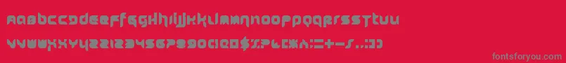 Stuntcroft Font – Gray Fonts on Red Background