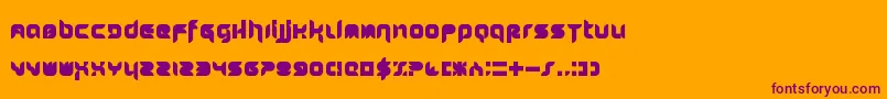 Stuntcroft Font – Purple Fonts on Orange Background