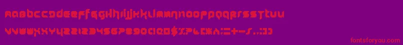 Weitere Informationen zur Stuntcroft-Schriftart Stuntcroft-Schriftart – Rote Schriften auf violettem Hintergrund