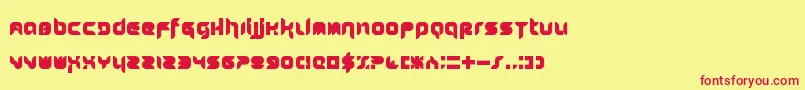 Stuntcroft Font – Red Fonts on Yellow Background