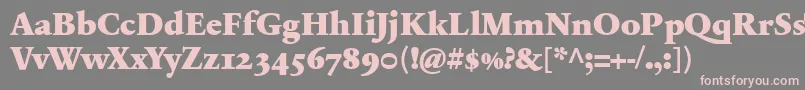 SabonnextLtBlackOldStyleFigures Font – Pink Fonts on Gray Background