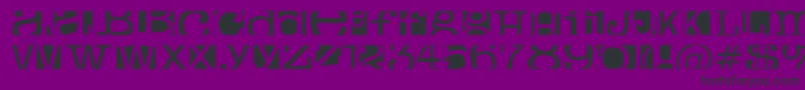 BoxeyMoron Font – Black Fonts on Purple Background