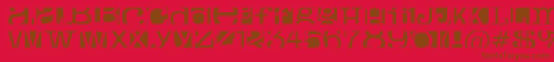 BoxeyMoron Font – Brown Fonts on Red Background