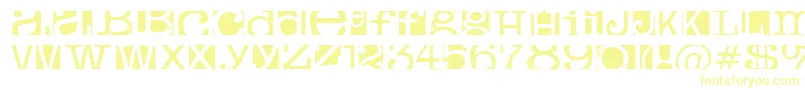 フォントBoxeyMoron – 黄色のフォント