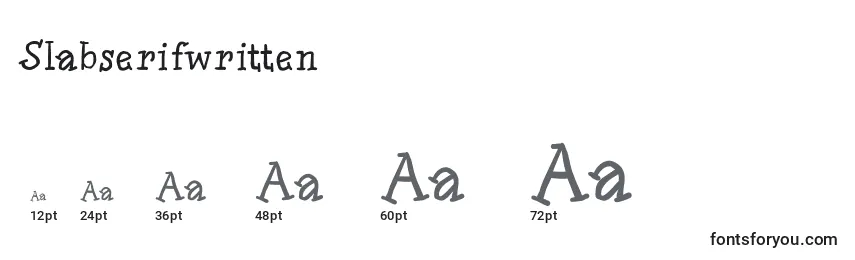 Размеры шрифта Slabserifwritten