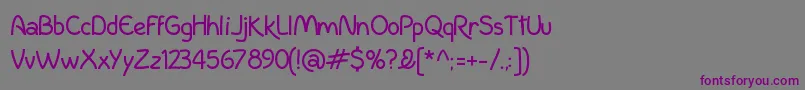 IncolhuaR Font – Purple Fonts on Gray Background