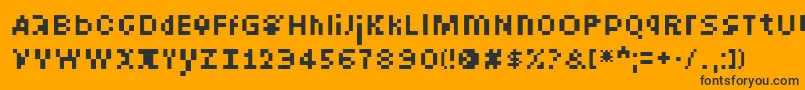 IntercomTransmitter Font – Black Fonts on Orange Background