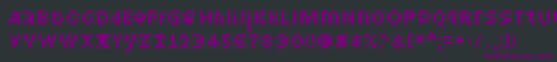 IntercomTransmitter Font – Purple Fonts on Black Background