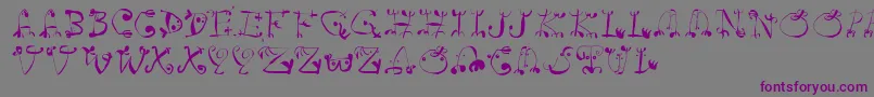Remidur Font – Purple Fonts on Gray Background