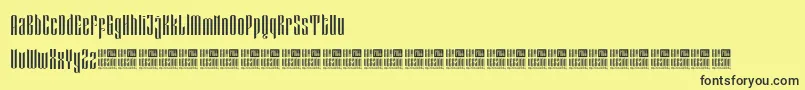 EveagitaLuxuryDemoVersion Font – Black Fonts on Yellow Background