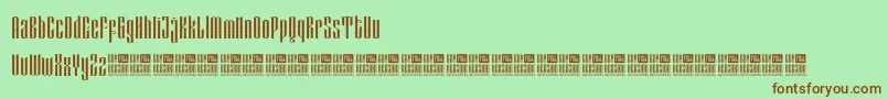 EveagitaLuxuryDemoVersion Font – Brown Fonts on Green Background