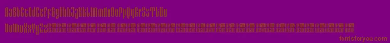 EveagitaLuxuryDemoVersion Font – Brown Fonts on Purple Background