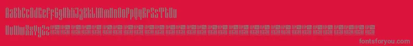 EveagitaLuxuryDemoVersion Font – Gray Fonts on Red Background