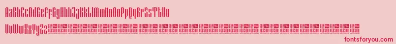 EveagitaLuxuryDemoVersion Font – Red Fonts on Pink Background