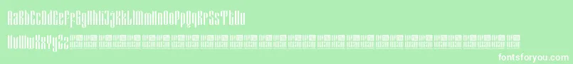 フォントEveagitaLuxuryDemoVersion – 緑の背景に白い文字