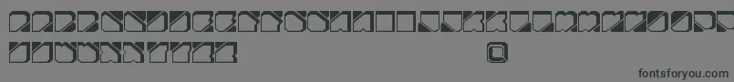 ZuberFutureFreePromo Font – Black Fonts on Gray Background