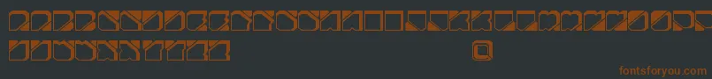 ZuberFutureFreePromo Font – Brown Fonts on Black Background