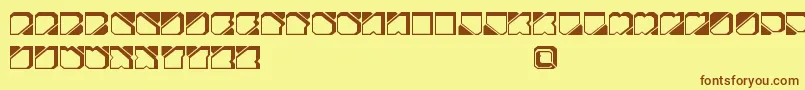ZuberFutureFreePromo Font – Brown Fonts on Yellow Background