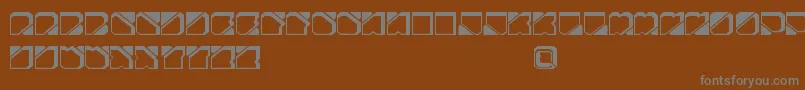 ZuberFutureFreePromo Font – Gray Fonts on Brown Background