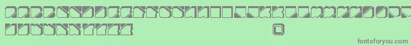ZuberFutureFreePromo Font – Gray Fonts on Green Background