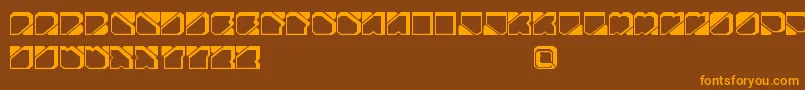 ZuberFutureFreePromo Font – Orange Fonts on Brown Background